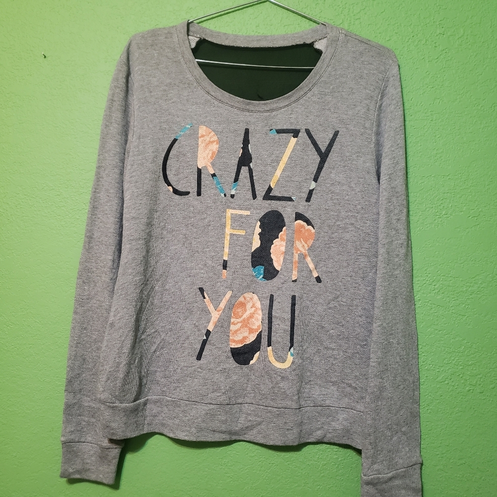 Modern Lux Gray Long Sleeve Tee - Crazy For You